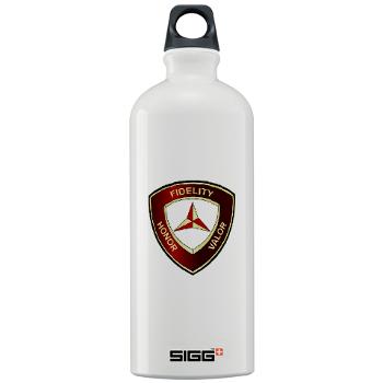 HB3MD - A01 - 01 - Headquarters Bn - 3rd MARDIV - Sigg Water Bottle 1.0L - Click Image to Close